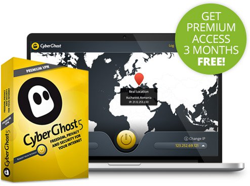 CyberGhost 5 3 months Premium for FREE