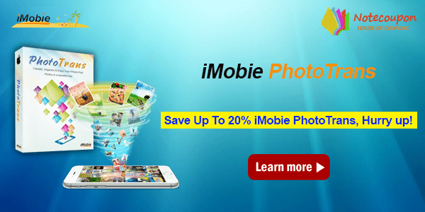 Exclusive coupon for iMobie PhotoTrans