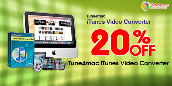 tune4mac iTunes video converter coupon code