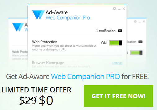 free license for Ad-Aware Web Companion Pro