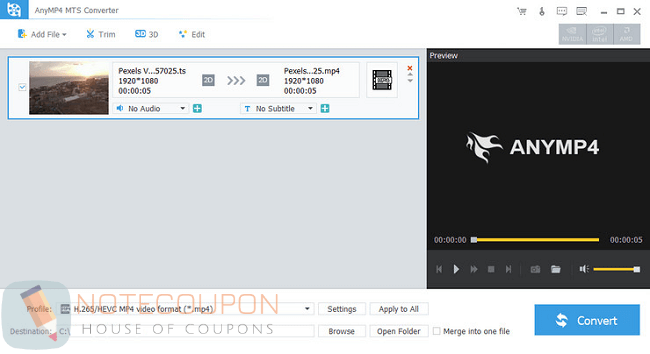 anymp4 mts converter coupon