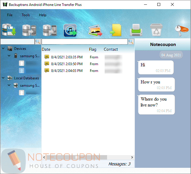 backuptrans android iphone line transfer coupon