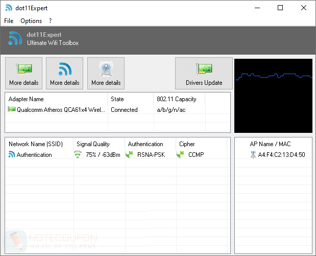 KC Softwares dot11Expert Screenshot Giveaway
