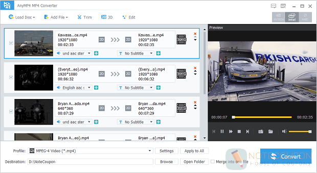 AnyMP4 MP4 Converter License Key Free