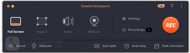 EaseUS RecExperts for Mac Giveaway License Code