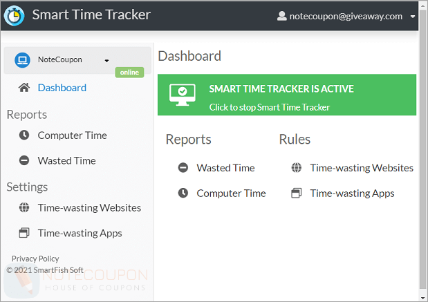 Smart Time Tracker Free Giveaway