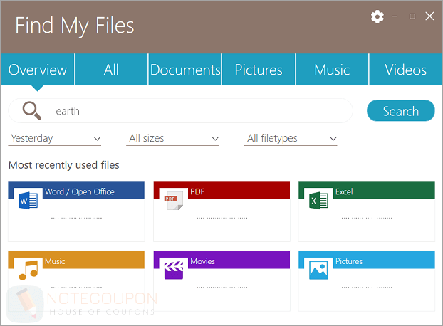 Abelssoft Find My Files Giveaway Screenshot