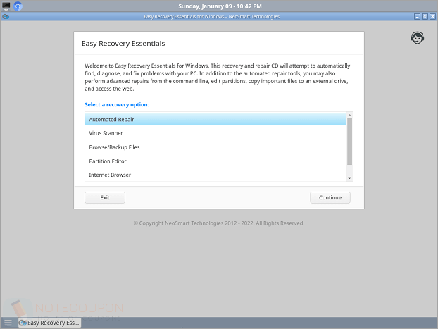 Easy Recovery Essentials for Windows Giveaway License