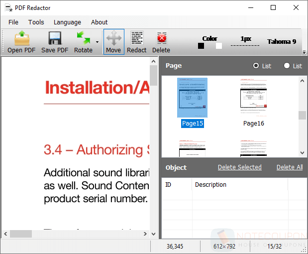 PDF Redactor Pro Giveaway Screenshot