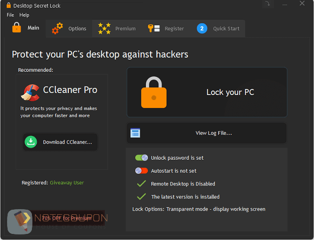 Desktop Secret Lock Giveaway License Code