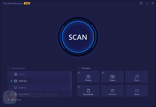 iTop Data Recovery Free License Key