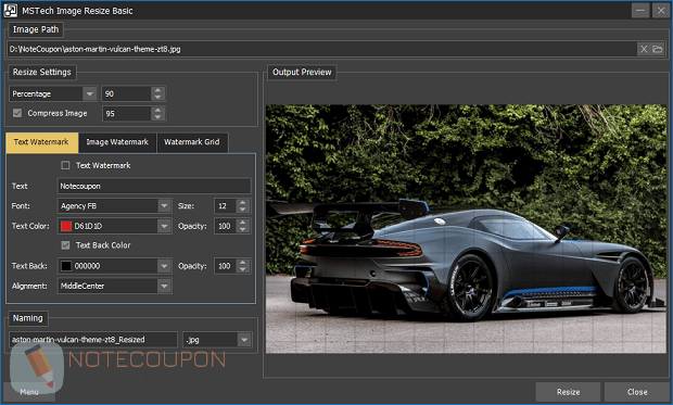MSTech Image Resize Basic free license Key