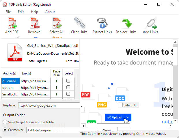 PDF Link Editor Pro Free License Code