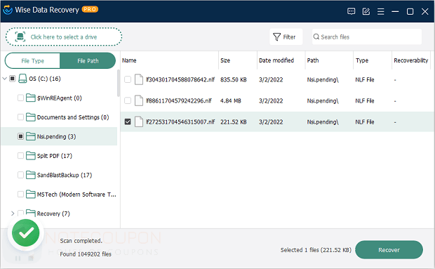 Wise Data Recovery PRO License Key Giveaway