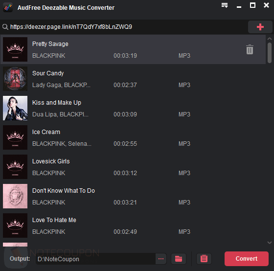 AudFree Deezer Music Converter License Key Free