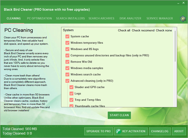 Black Bird Cleaner PRO