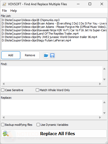 Vovsoft Find And Replace Multiple Files Key Free