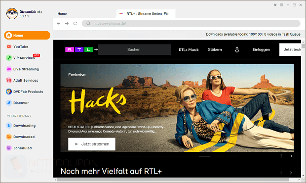 StreamFab RTL Plus Downloader free key