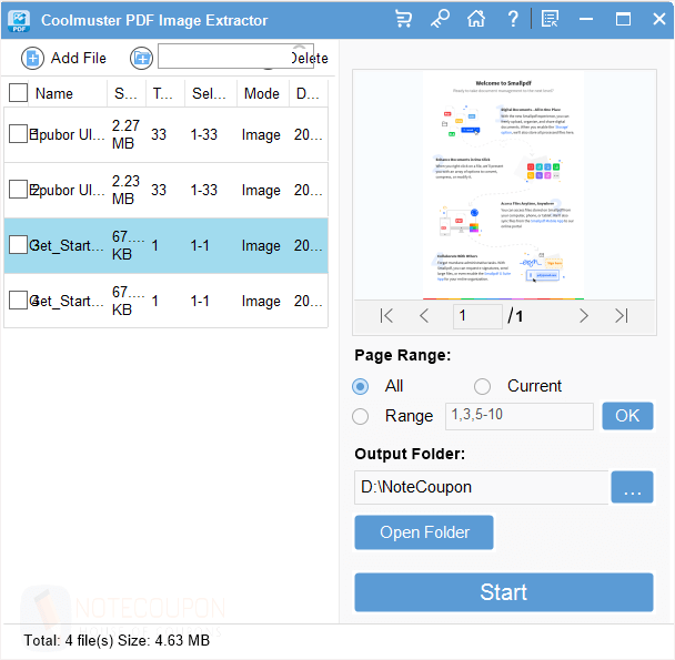 Coolmuster PDF Image Extractor 