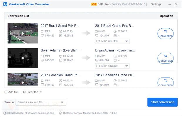 Geekersoft Video Converter Free License Code