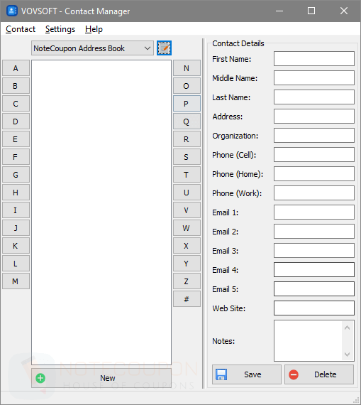 Vovsoft Contact Manager Giveaway Code