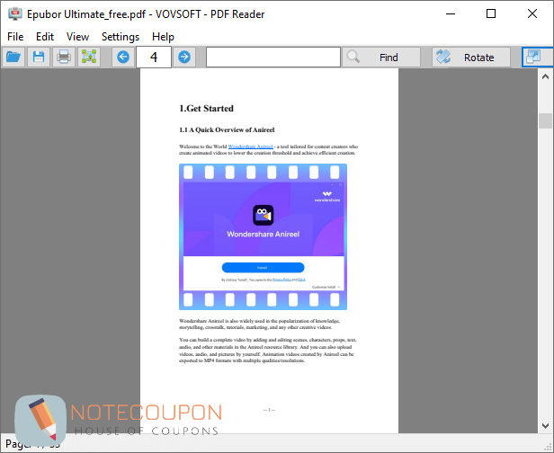 Vovsoft PDF Reader Giveaway Key Free