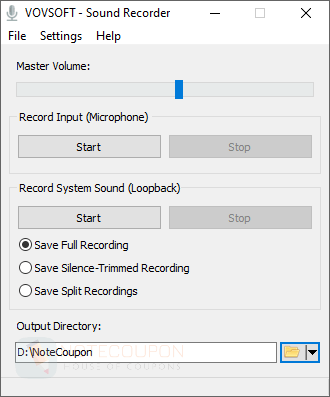 Vovsoft Sound Recorder Giveaway Code Free