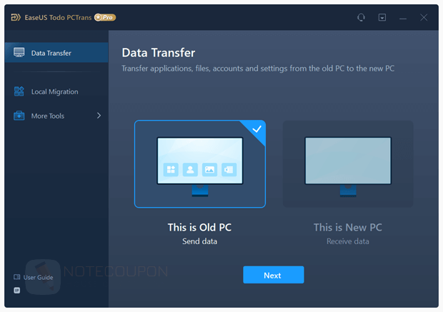easeus todo pctrans pro main screenshot EaseUS Todo PCTrans Pro