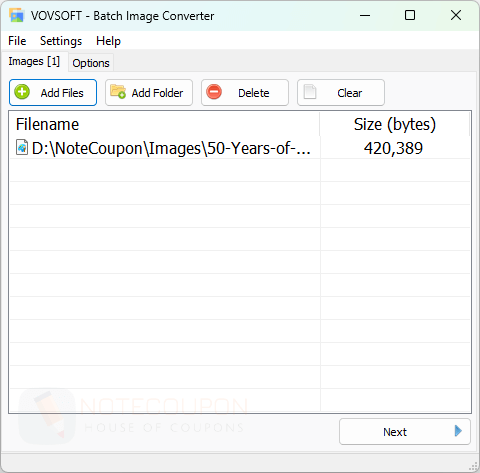 Vovsoft Batch Image Converter