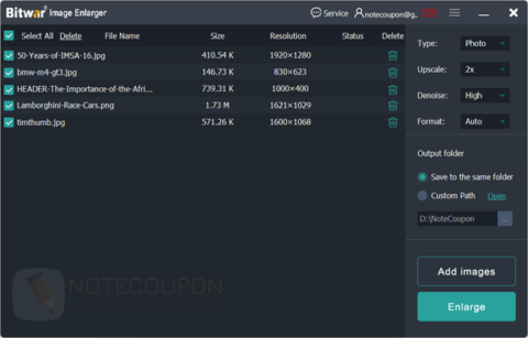 Bitwar Image Enlarger 1-Year Free License Key 2025