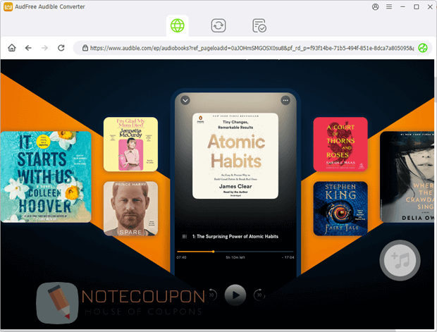 audfree audible converter giveaway code AudFree Audible Converter